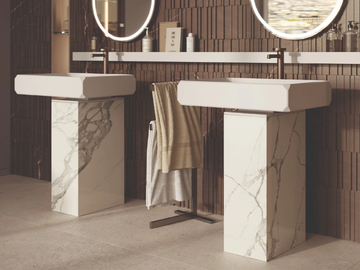 TOWER KEPLERO - Freestanding Solid Surface washbasin by MOMA Design - view 2